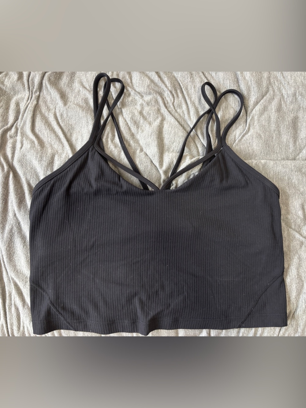 lululemon athletica Black strappy align tank